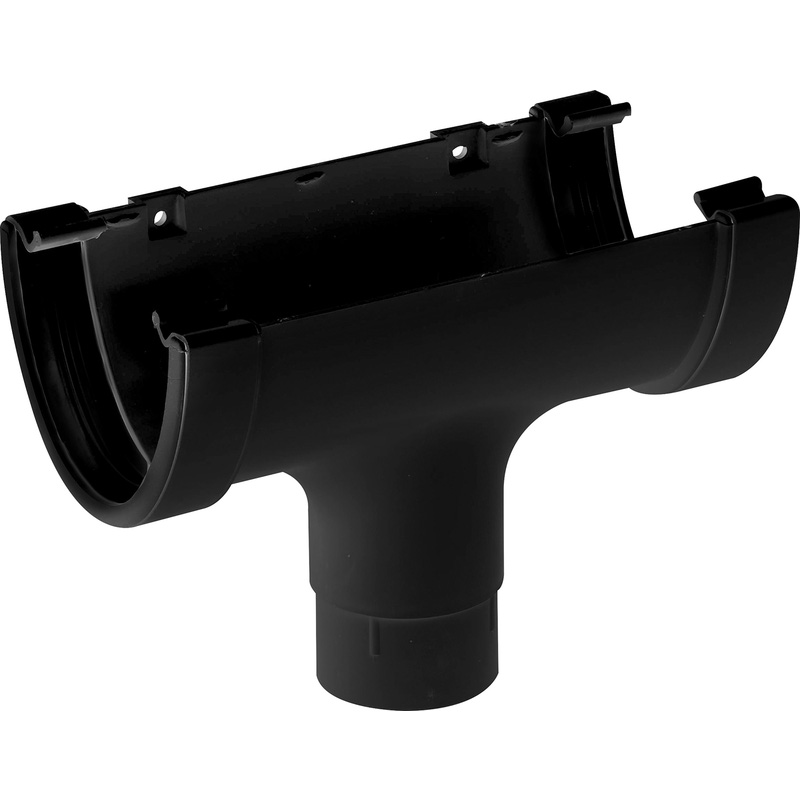 120mm Deep Flow Running Outlet Black