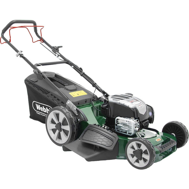 Webb 53cm Briggs & Stratton Self Propelled Petrol Lawnmower 163cc