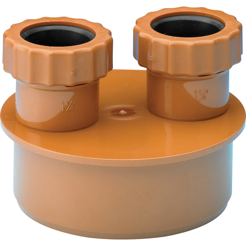 Underground Waste Adaptor 32/32mm Double