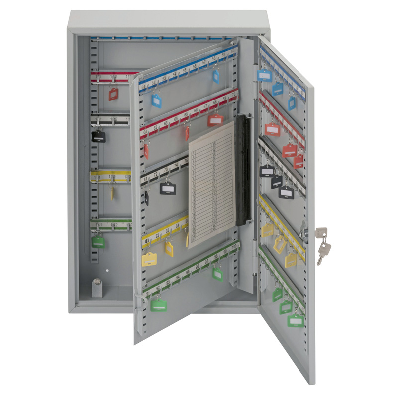 Burg-Wachter Heavy Duty Key Cabinet Grey 150 Hooks