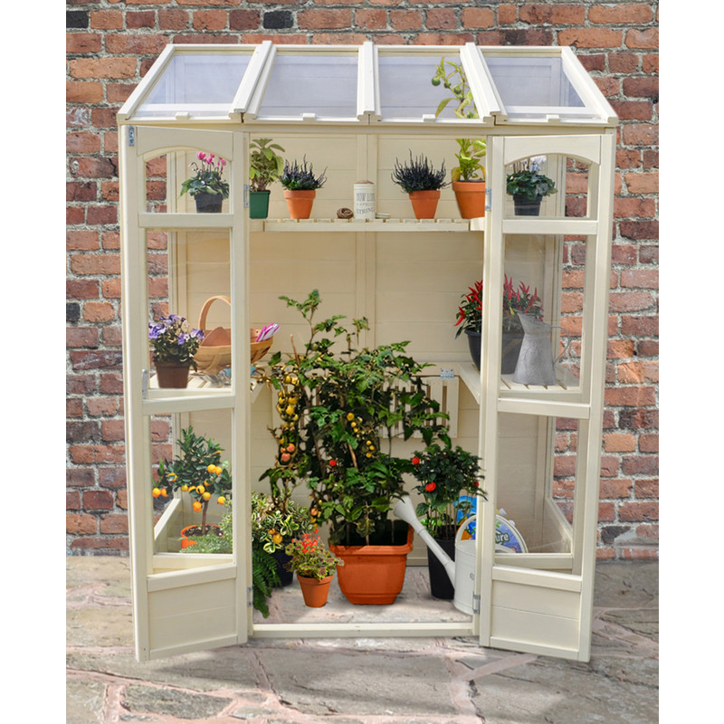 Forest Garden Victorian Tall Wall Greenhouse 198cm (h) x 147cm (w) x 74cm (d)
