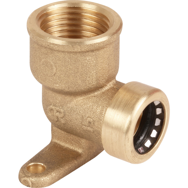 Pegler Yorkshire Tectite Sprint Wallplate Elbow 15mm x 1/2"