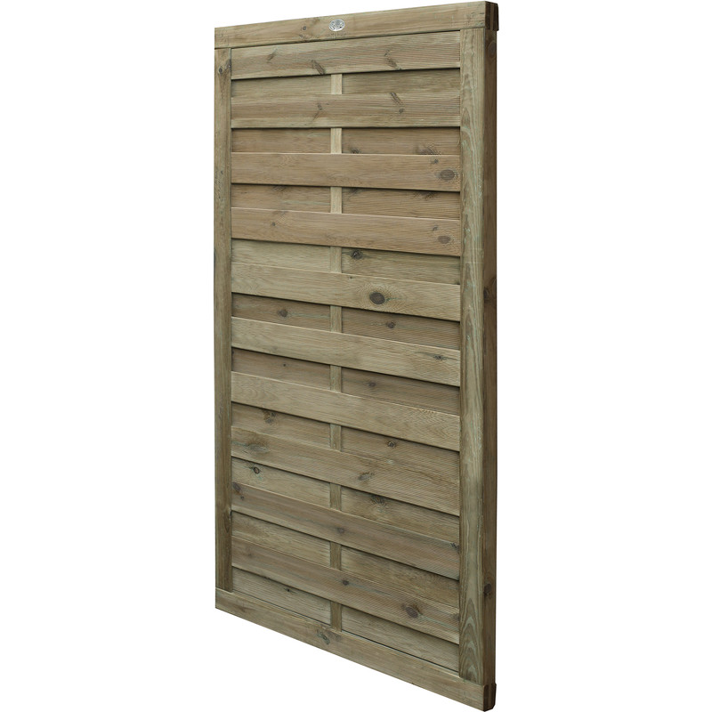 Forest Garden Hit & Miss Horizontal Gate 180cm (h) x 90cm (w) x 4.5cm (d)