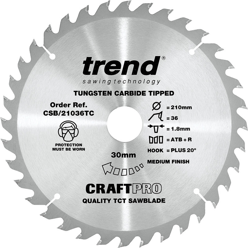Trend Craft Circular Saw Blade 210 x 36T x 30mm CSB/21036TC