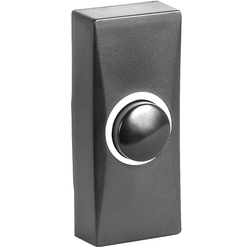 Byron Wired Bell Push Black