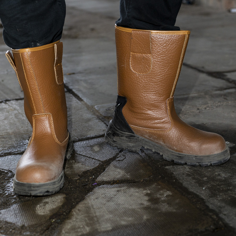 Safety Rigger Boots Size 8 Tan