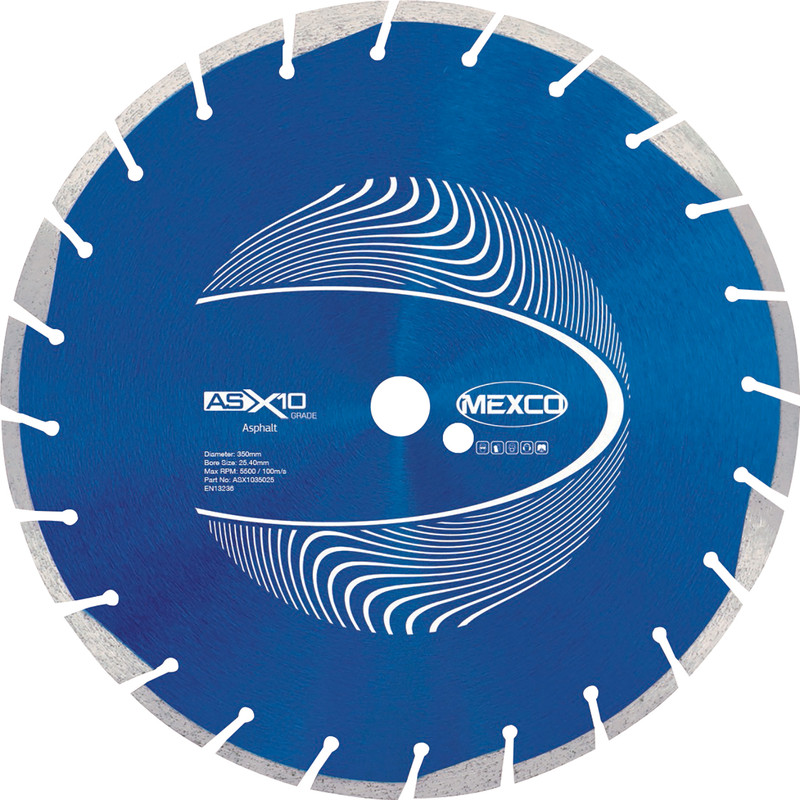 Mexco Asphalt Cutting Diamond Blade 350mm