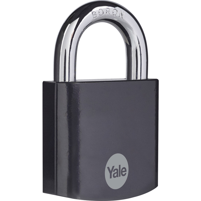 Yale Maximum Security Hardened Steel Padlock Black 62mm