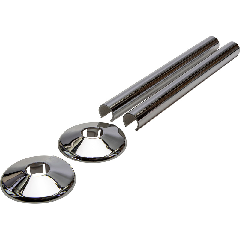 Talon Snappit Pipe Cover & Collar Chrome 200mm