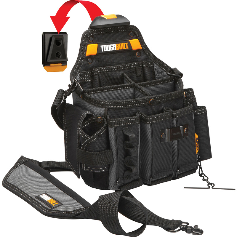 ToughBuilt ClipTech™ Tool Storage Master Electrician's Pouch + Shoulder Strap