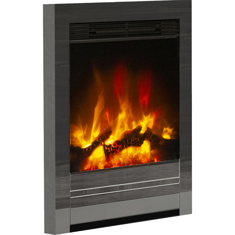 Be Modern Beam Edge Electric Fire 16" Black Nickel
