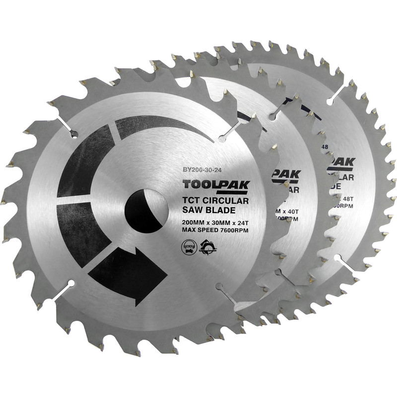 Toolpak TCT Circular Saw Blades 200 x 30mm