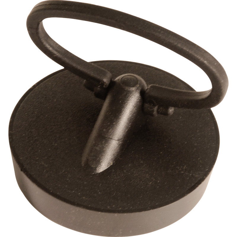 McAlpine BP4H Black PVC Plug & Handle 1 3/4" (Fits 1 1/2" Waste)