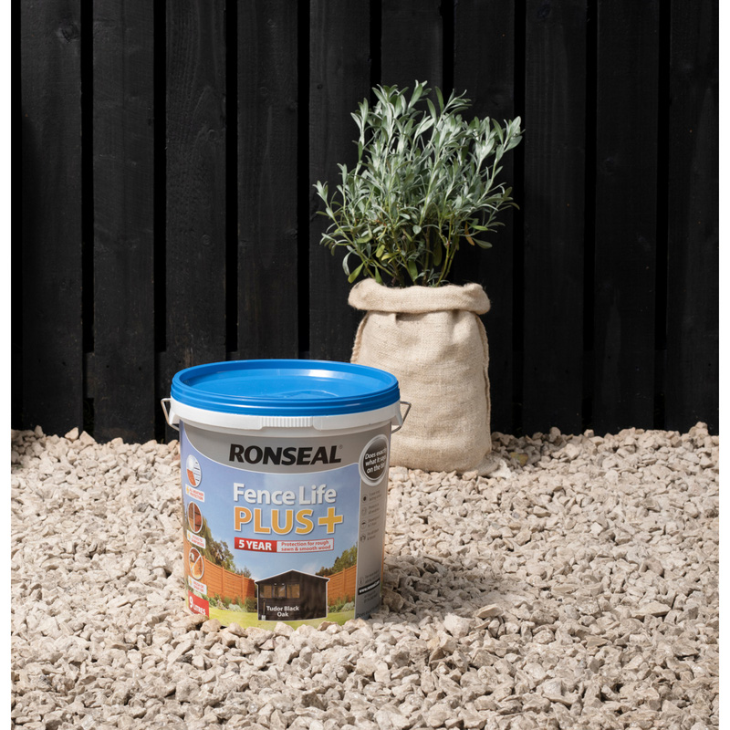 Ronseal Fence Life Plus 5L Tudor Black Oak