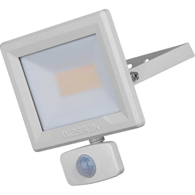 Wessex LED PIR Floodlight IP65 30W 3600lm 4000K White