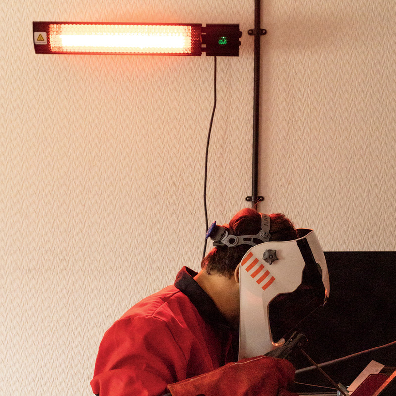 SIP Universal Halogen Heater with Remote Control 1 & 2kW