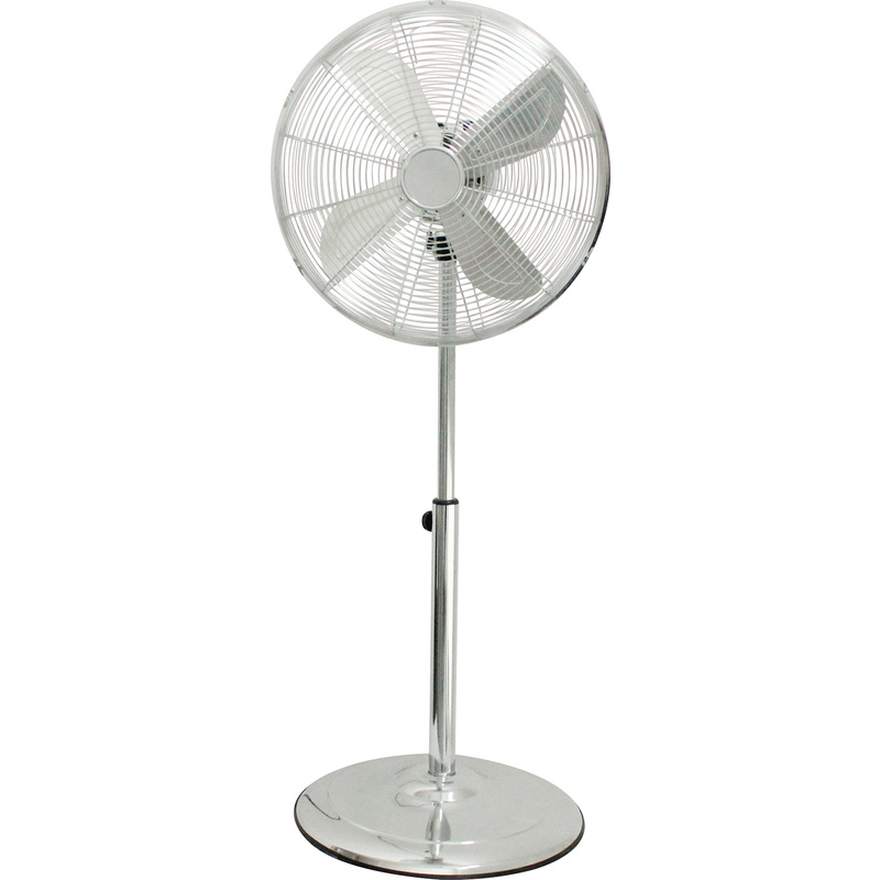 16" Chrome Pedestal Fan 3 Speed 60W
