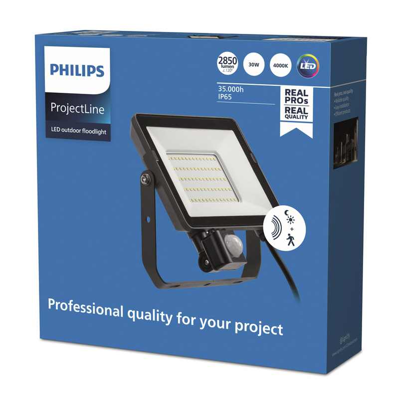 Philips Projectline Floodlight 30W 4000K Sensor