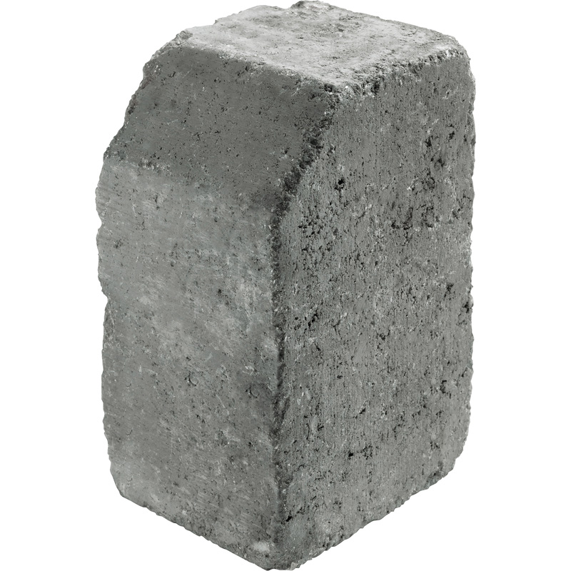 Marshalls Tegula Return External 90 Degree Kerb Edging Pennant Grey 160 x 160 x 250mm