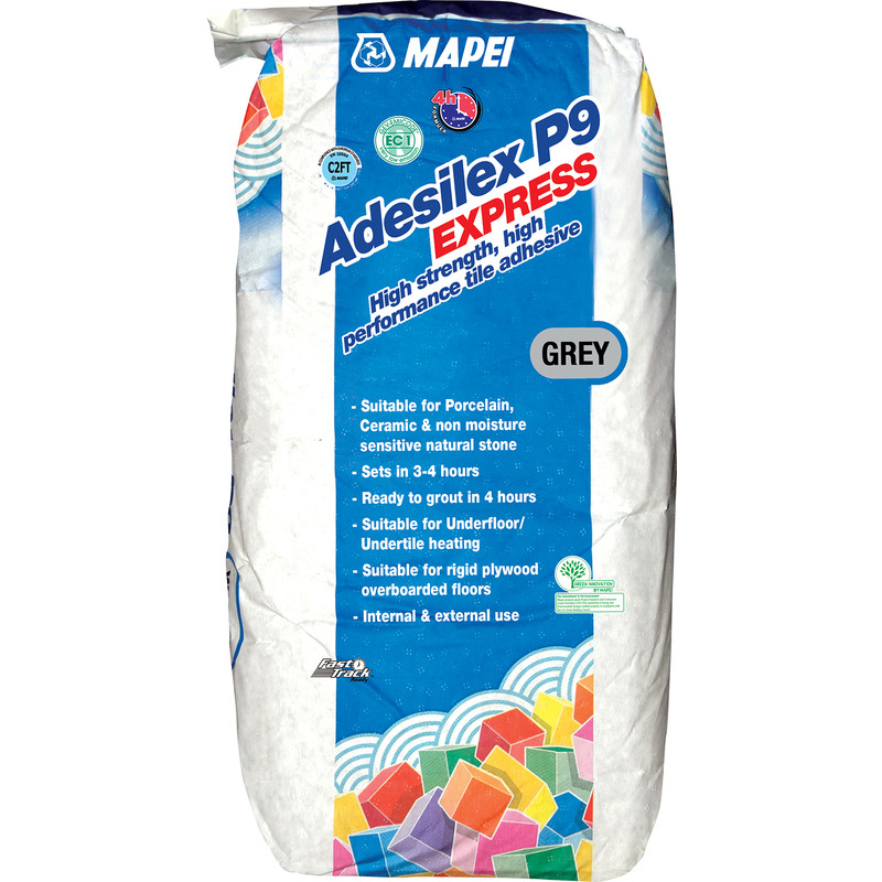 Mapei Adesilex P9 Express Tile Adhesive 20kg Grey
