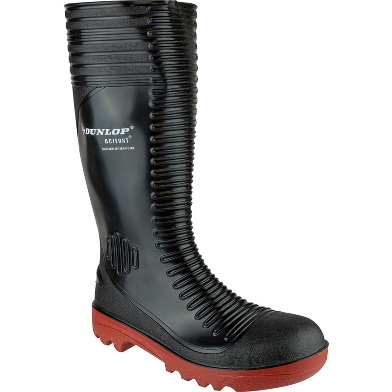 Dunlop Acifort A252931 Safety Wellington Black Size 10.5