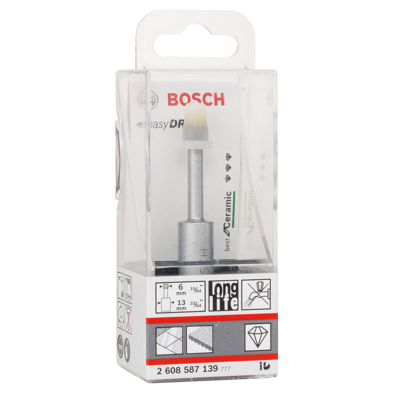 Bosch Diamond Dry Ceramic Tile Drill Bit 6 x 33mm