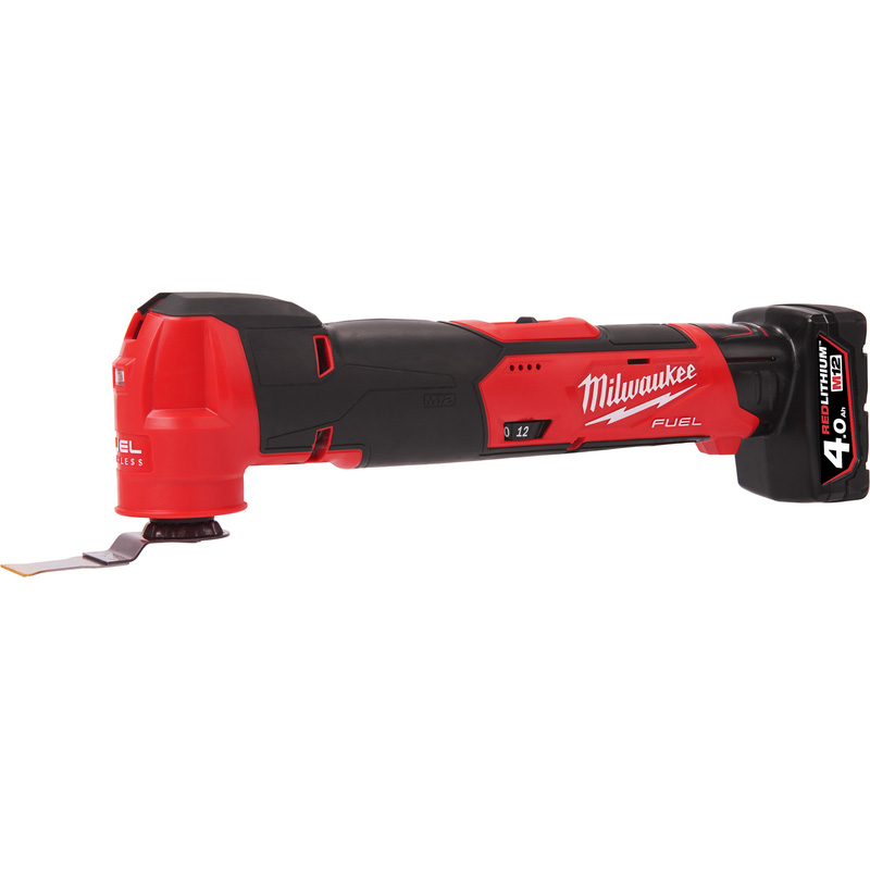 Milwaukee M12FMT FUEL Multi Tool 1 x 4.0Ah, 1 x 2.0Ah