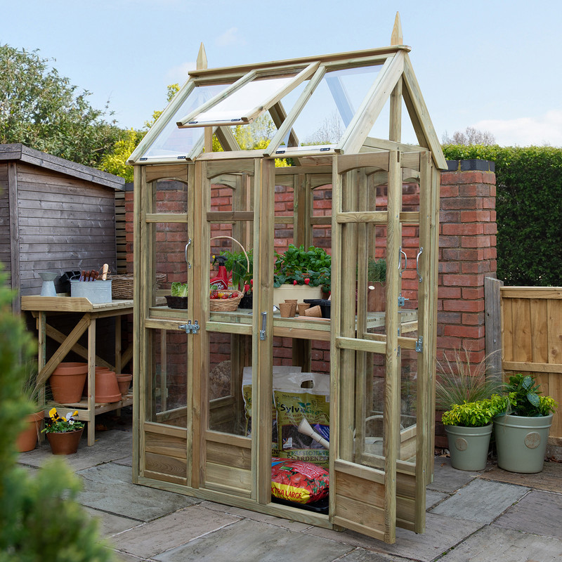 Forest Garden Victorian Walkaround Greenhouse 228cm (h) x 96cm (w) x 126cm (d)