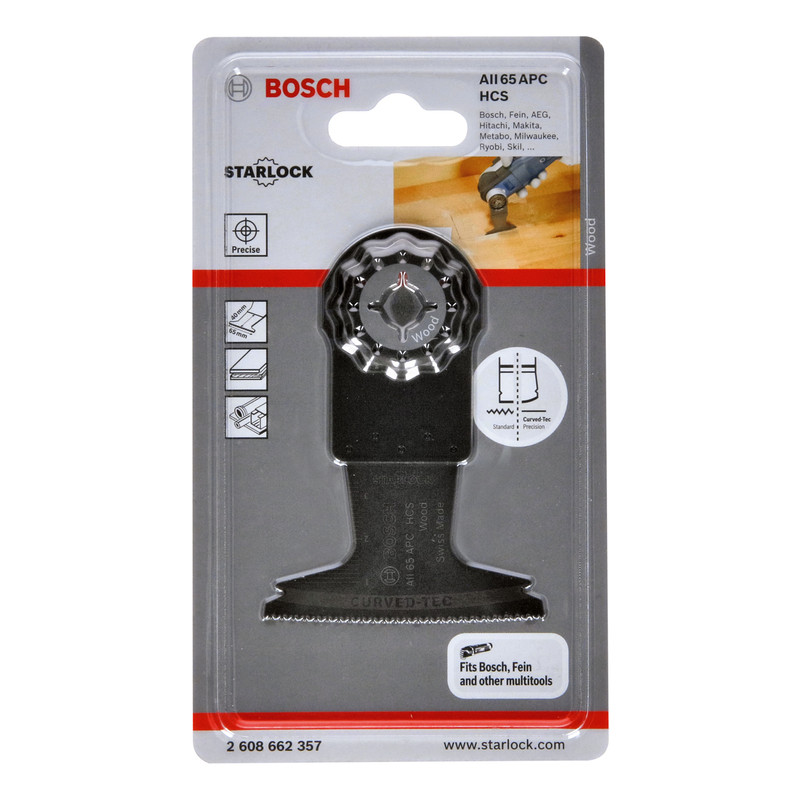Bosch Starlock Wood Plunge Cut Multi Tool Blade 65mm