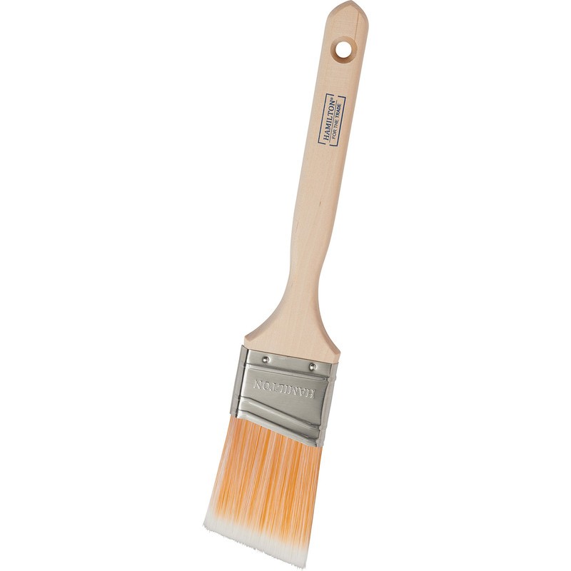 Hamilton For The Trade Synthetic Long Handled Angled Paintbrush 2"