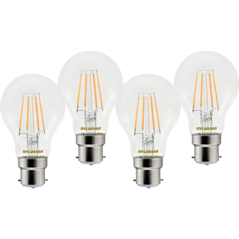 Sylvania LED RT A60 Filament Clear GLS Lamp 4.5W BC (B22) 470lm