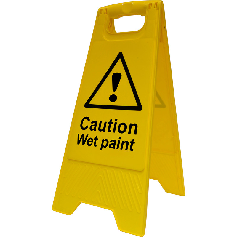 Caution A-Board Wet Paint