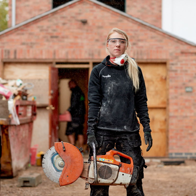 Scruffs Women's Trade Hoodie Black Size 18