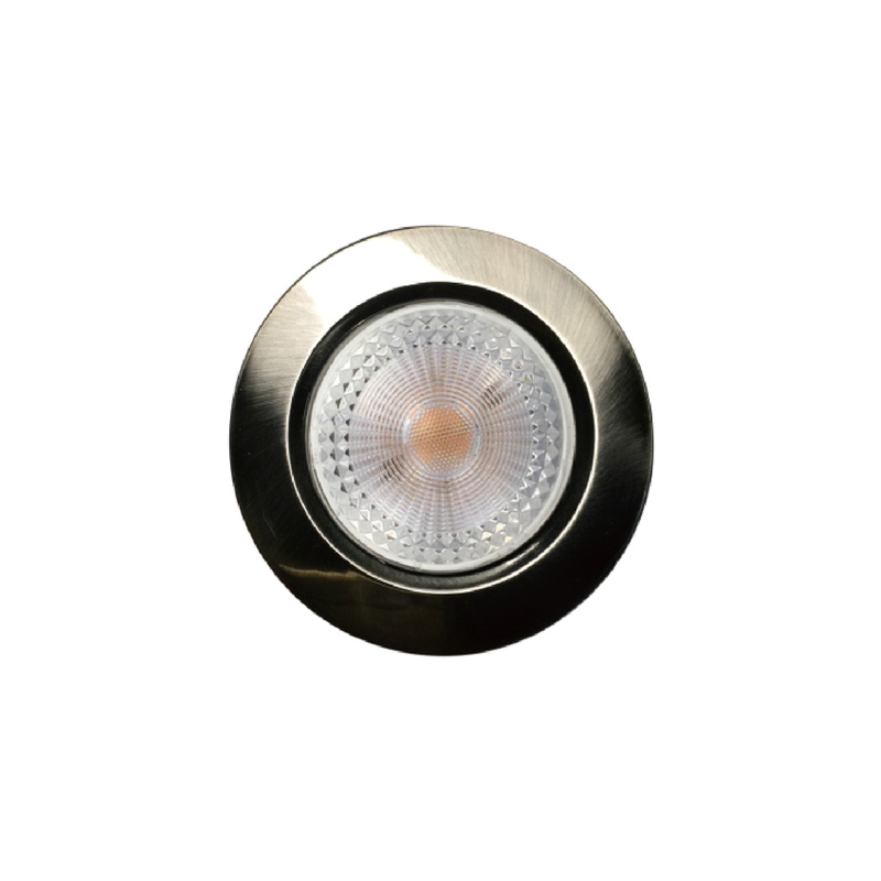 Integral LED Bezel for Compact Eco Downlights Brushed Nickel