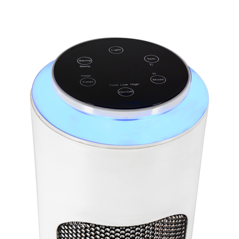TCP Smart Wifi Tall Portable Tower Heater & Cooling Fan 2KW White