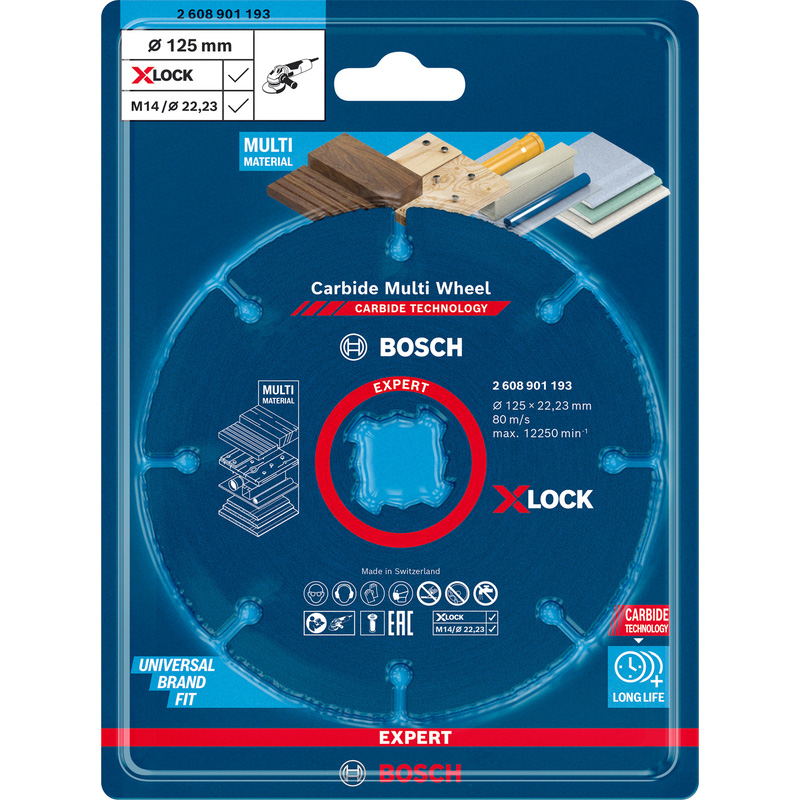 Bosch EXPERT Carbide Multi Material Cutting Disc 125 x 22.23 X-LOCK