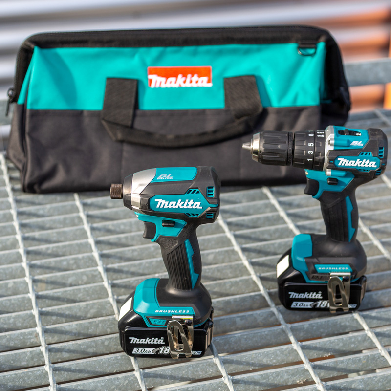 Makita 18V LXT Brushless Combi & Impact Driver 2 x 3.0Ah