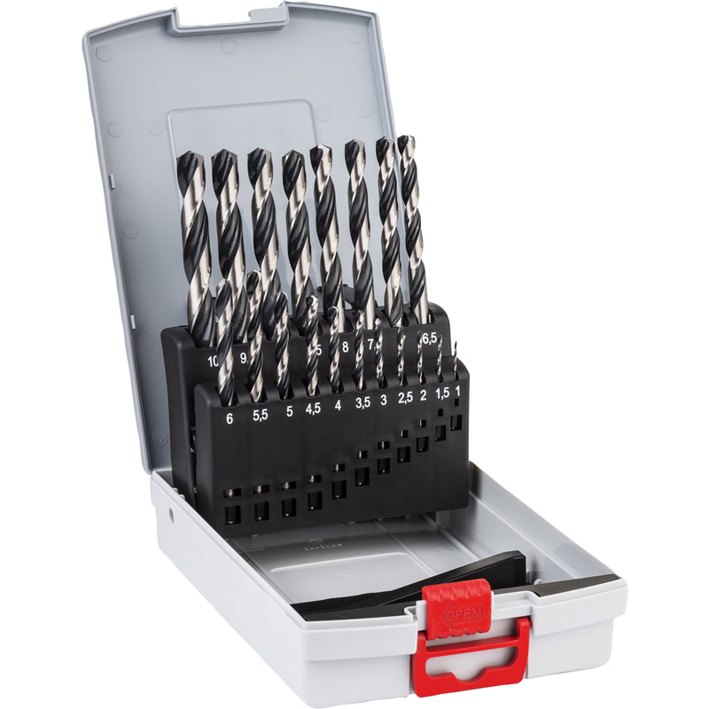 Bosch PointTeQ HSS Metal Drill Bit Set 19 Piece