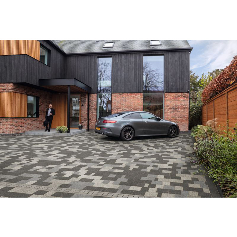 Marshalls Drivesett Argent Block Paving Mixed Sizes Dark