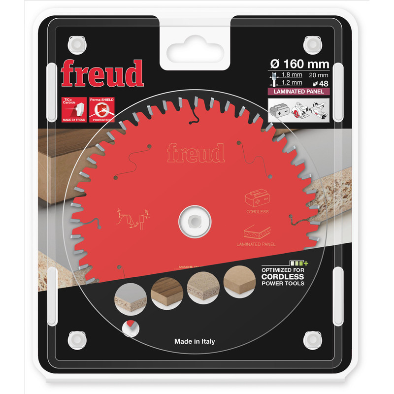 Freud Cordless Laminated Panel Circular Saw Blade 160 x 20 x T48