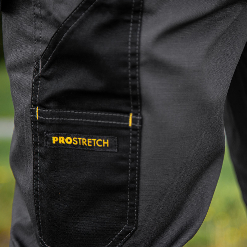 DeWalt Aspen Ripstop Stretch Holster Pocket Trousers Grey/Black 30" L