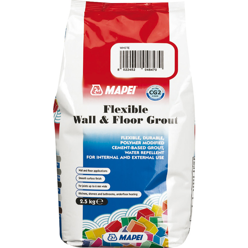 Mapei Flexible Wall & Floor Grout 2.5kg White