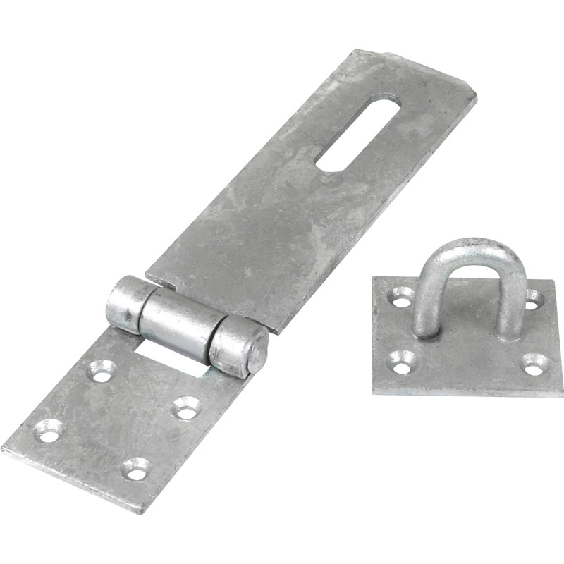 Heavy Duty Safety Hasp & Staple 180mm Galvanised
