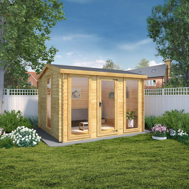 Mercia Kielder Log Cabin - 19mm 3.5m x 3m