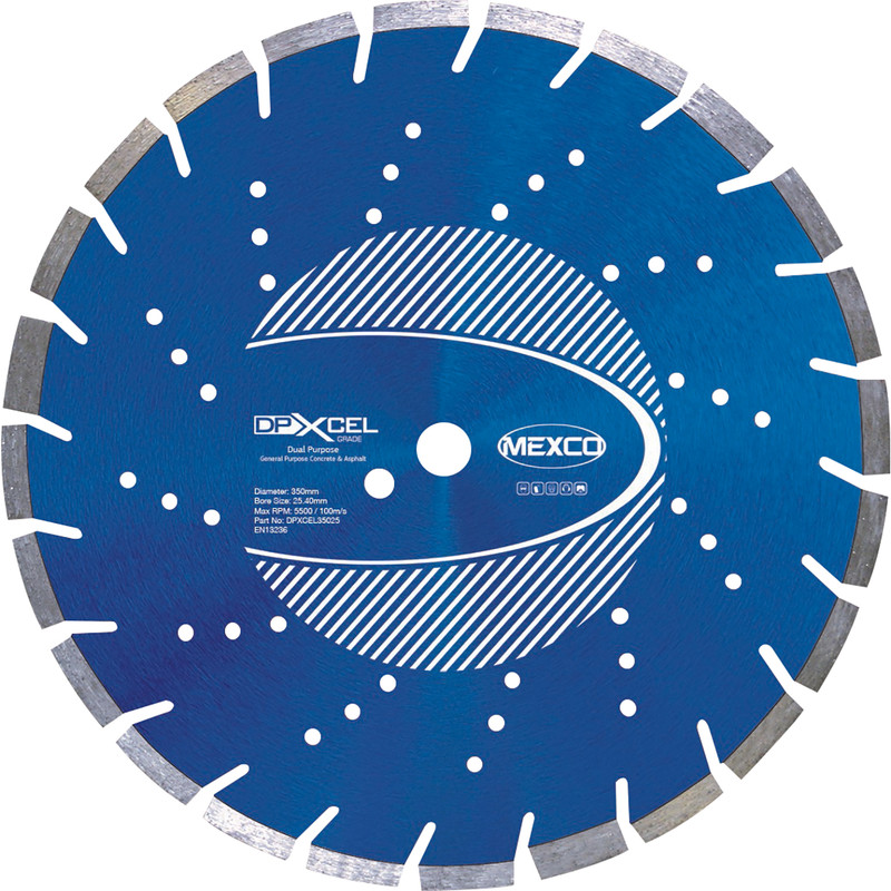 Mexco Concrete & Asphalt Cutting Diamond Blade 350mm