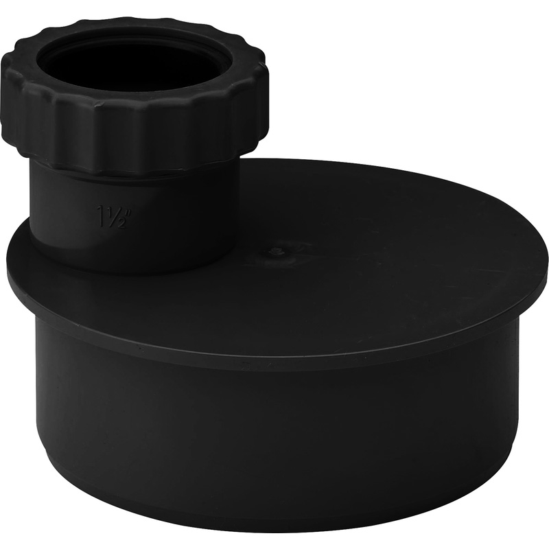 Single Waste Adaptor 40mm Black