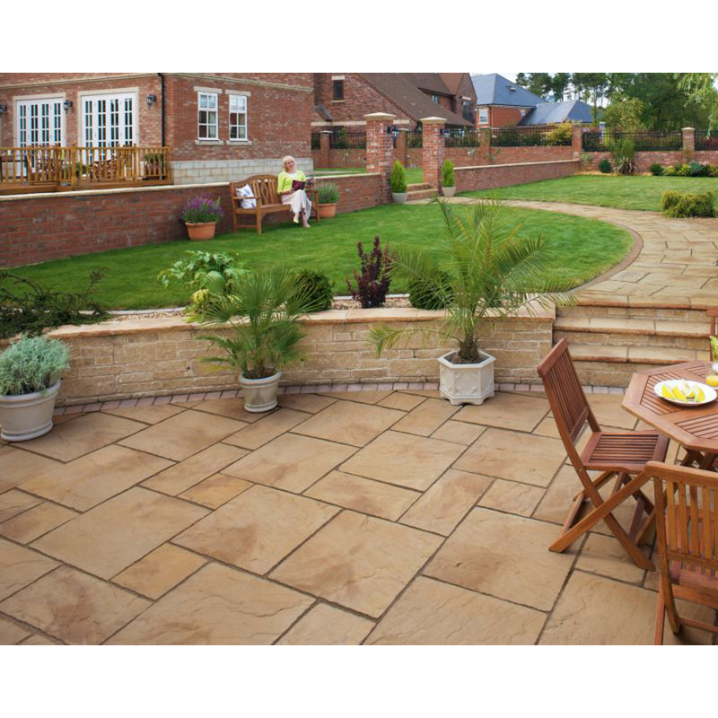 Marshalls Heritage Paving Slabs Yorkstone 450 x 450 x 38mm