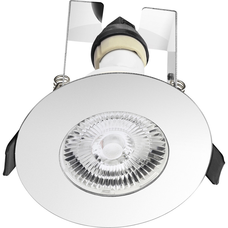 Integral LED Evofire IP65 Fire Rated Downlight Polished Chrome with Insulation Guard
