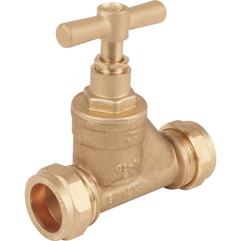 Brass Poly Stopcock 25 x 25mm