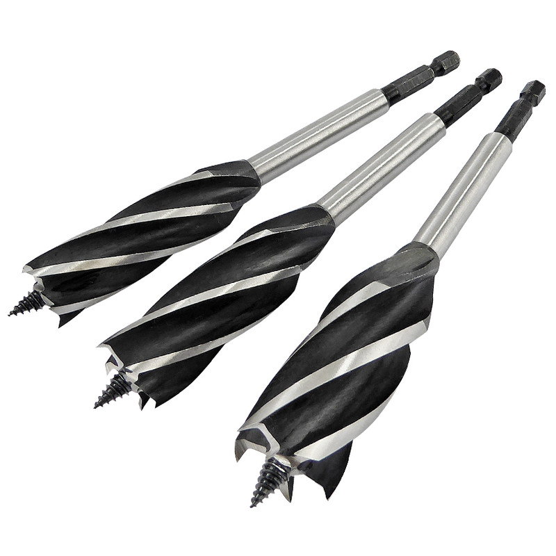 Quad Cutter Wood Drill Bit Set